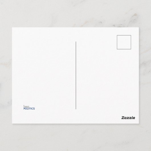 Ik heb voor Joe gestemd, dat is geen Malarkey Pro- Briefkaart (Achterkant)