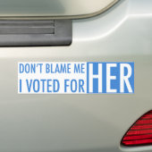 Ik heb voor Kamala Harris gestemd Bumpersticker (Op auto)