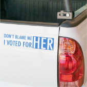 Ik heb voor Kamala Harris gestemd Bumpersticker (Op Truck)