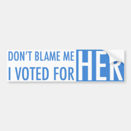 Ik heb voor Kamala Harris gestemd Bumpersticker