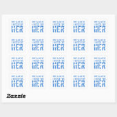 Ik heb voor Kamala Harris gestemd Vierkante Sticker (Vel)