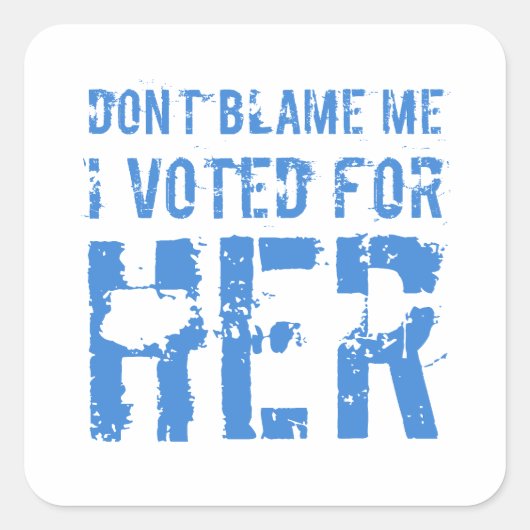 Ik heb voor Kamala Harris gestemd Vierkante Sticker (Voorkant)