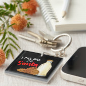 Ik heb voor Kerstmis vakantie familie uitgezet Sleutelhanger (Voorkant Rechts)