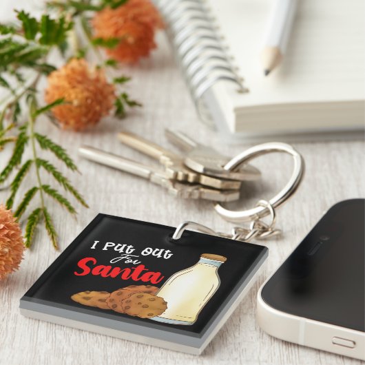 Ik heb voor Kerstmis vakantie familie uitgezet Sleutelhanger (Voorkant Rechts)