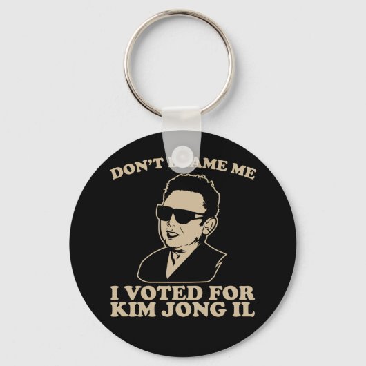 Ik heb voor Kim Jong Il Sleutelhanger gestemd. (Voorkant)