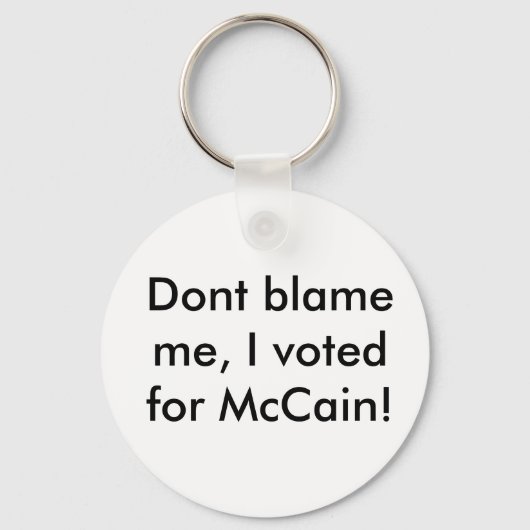 Ik heb voor McCain gestemd. Sleutelhanger (Voorkant)