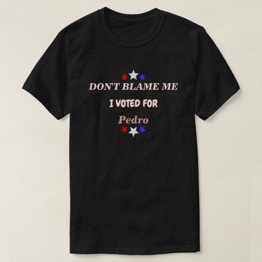Ik heb voor naam DK gestemd. T-shirt (Design voorkant)