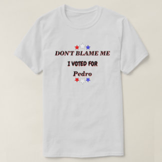Ik heb voor naam gestemd. t-shirt
