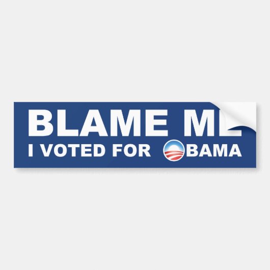 Ik heb voor Obama gestemd. Bumpersticker (Voorkant)