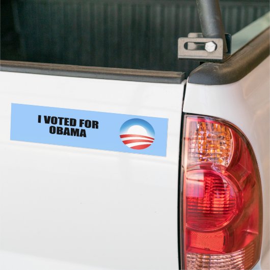 IK HEB VOOR OBAMA GESTEMD BUMPERSTICKER (Op Truck)