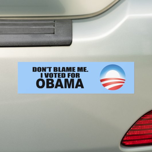 IK HEB VOOR OBAMA GESTEMD. BUMPERSTICKER (Op auto)