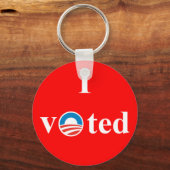 Ik heb voor Obama gestemd Sleutelhanger (Voorkant)