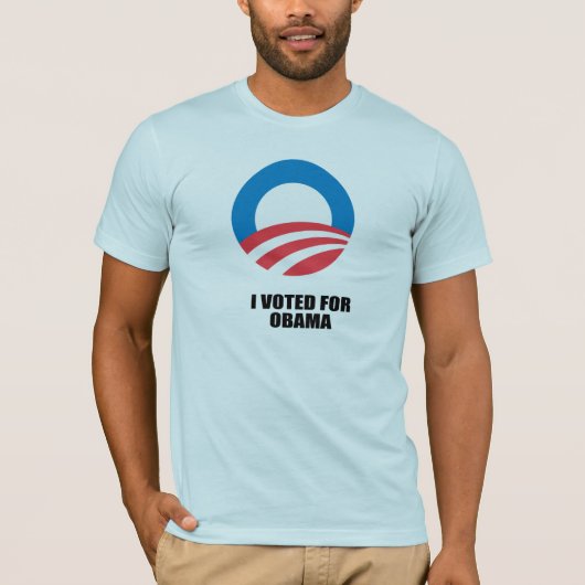IK HEB VOOR OBAMA GESTEMD T-SHIRT (Voorkant)