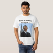 Ik heb voor Obama gestemd T-shirt (Voorkant volledig)