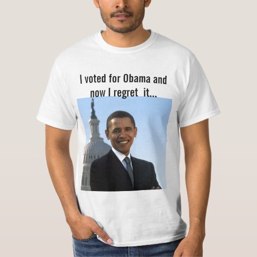 Ik heb voor Obama gestemd T-shirt (Voorkant)