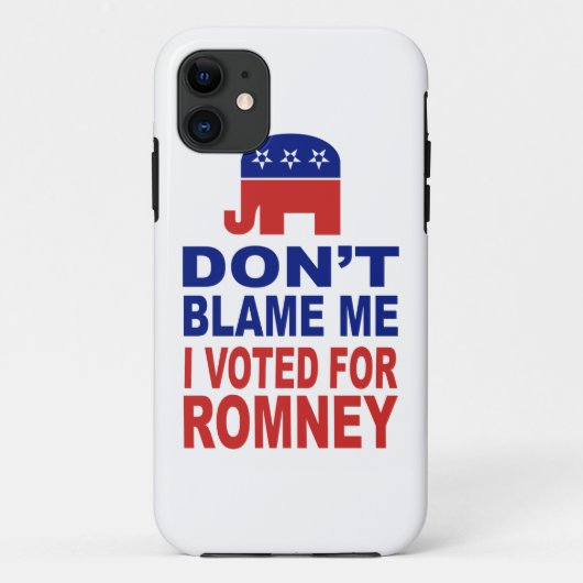 Ik heb voor Romney gestemd. Case-Mate iPhone Case (Achterkant)
