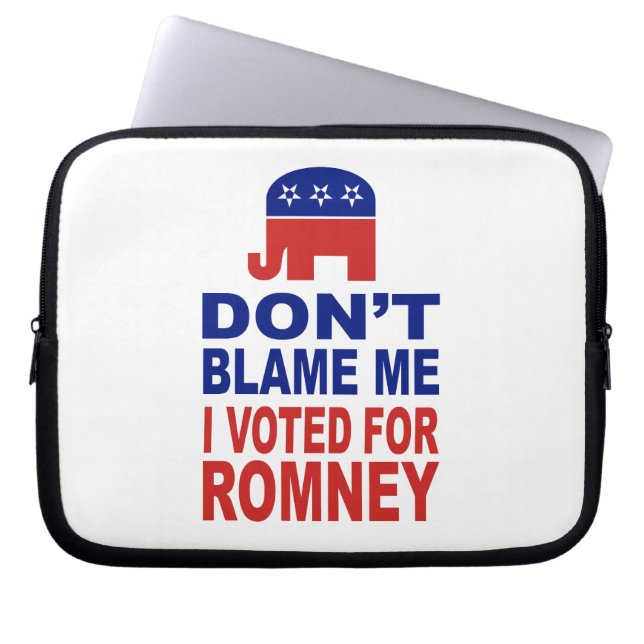 Ik heb voor Romney gestemd. Laptop Sleeve (Voorkant)