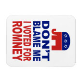 Ik heb voor Romney gestemd. Magneet (Horizontaal)