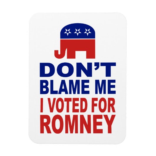Ik heb voor Romney gestemd. Magneet (Verticaal)