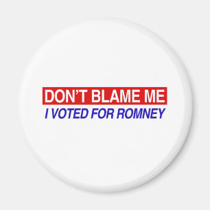 Ik heb voor Romney gestemd. Magneet