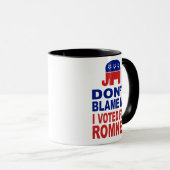 Ik heb voor Romney gestemd. Mok (Voorkant rechts)