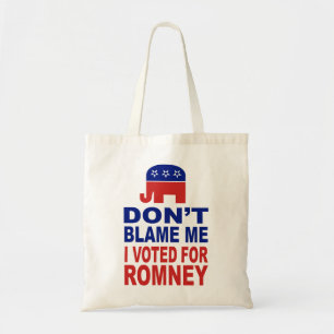 Ik heb voor Romney gestemd. Tote Bag
