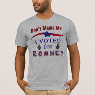 Ik heb voor Romney politieke Shirten gestemd. T-shirt