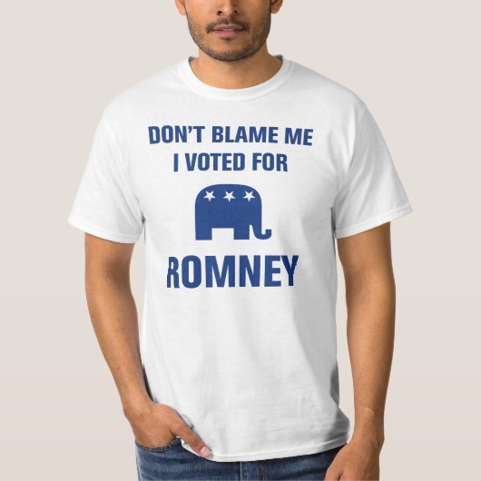 Ik heb voor Romney T-Shirt gestemd. (Voorkant)