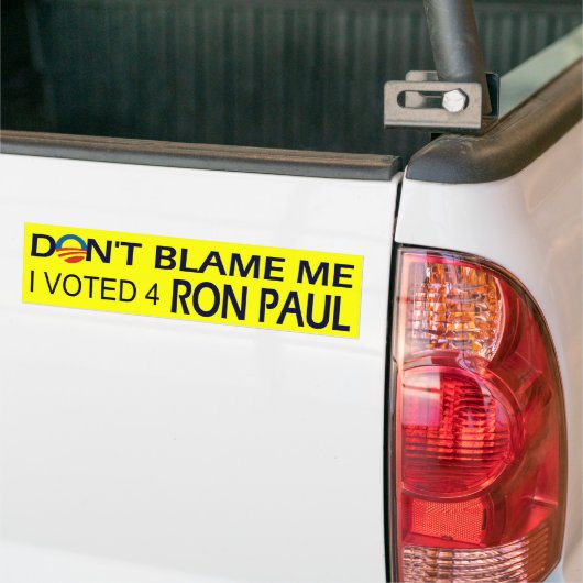Ik heb voor Ron Paul bumpersticker gestemd (Op Truck)