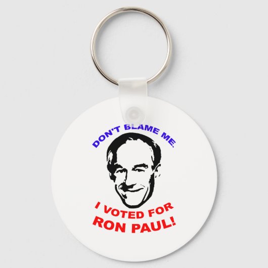 Ik heb voor Ron Paul gestemd. Sleutelhanger (Voorkant)