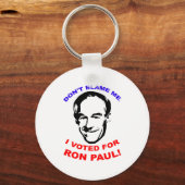 Ik heb voor Ron Paul gestemd. Sleutelhanger (Voorkant)