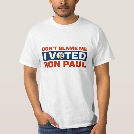 Ik heb voor Ron Paul Shirten gestemd. T-shirt (Voorkant)