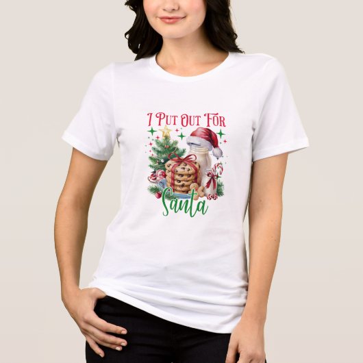 Ik heb voor Santa Funny Christmas Tri-Blend Shir g Tri-Blend Shirt (Voorkant)