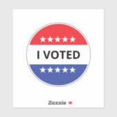 Ik heb voor Sjabloon gestemd Sticker (Vel)