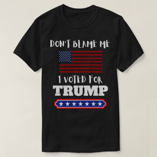 Ik heb voor Trump Funny Anti Biden gestemd. T-shirt (Design voorkant)