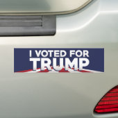 Ik heb voor Trump gestemd Bumpersticker (Op auto)