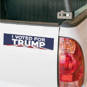 Ik heb voor Trump gestemd Bumpersticker (Op Truck)