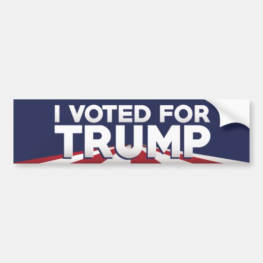 Ik heb voor Trump gestemd Bumpersticker (Voorkant)