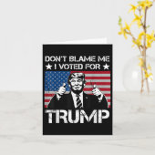 Ik heb voor Trump gestemd. Kaart (Gele Bloem)