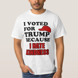 Ik heb voor Trump gestemd omdat ik vriendelijkheid T-shirt