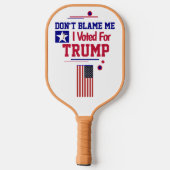 Ik heb voor Trump gestemd. Pickleball Paddle (Achterkant)
