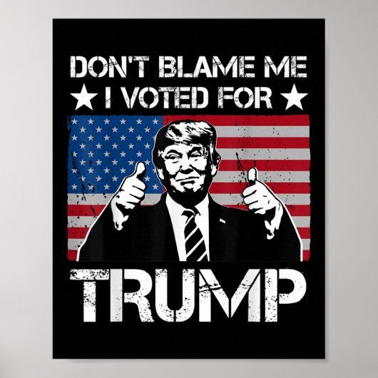 Ik heb voor Trump gestemd. Poster (Voorkant)