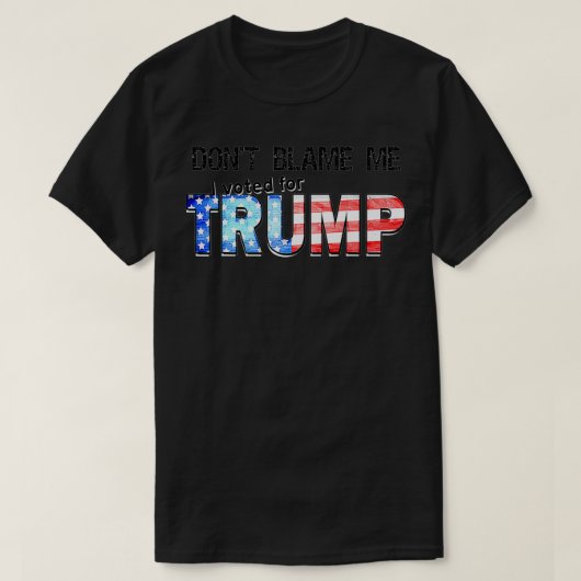 Ik heb voor TRUMP gestemd T-shirt (Design voorkant)