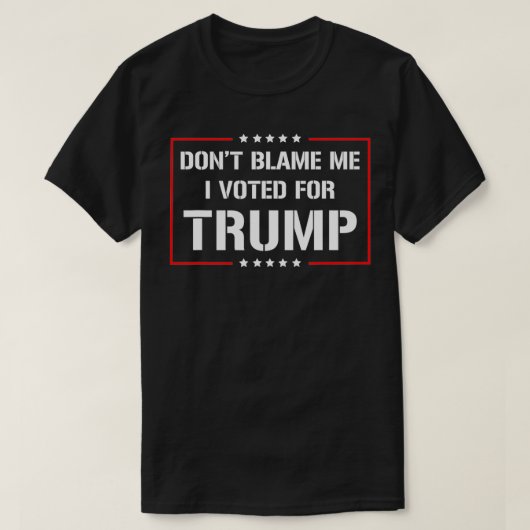 Ik heb voor Trump gestemd. T-shirt (Design voorkant)