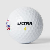 Ik heb voor Trump Golf Balls gestemd. Golfballen (Logo)