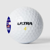 Ik heb voor Trump Golf Balls gestemd. Golfballen (Logo)