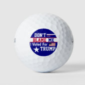 Ik heb voor Trump Golf Balls gestemd. Golfballen (Voorkant)