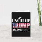 Ik heb voor Trump Patriottische Vlag Patriot Ameri Kaart (Voorkant)