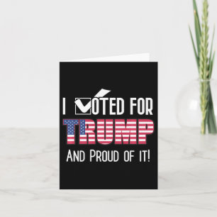 Ik heb voor Trump Patriottische Vlag Patriot Ameri Kaart