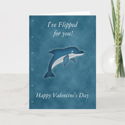 Ik heb voor u de kaart van de dolfijnValentijnsdag (Voorkant)